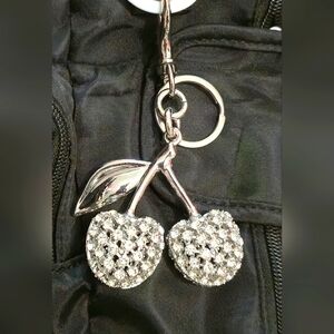 🍒 CHERRY BAG CHARM KEY CHAINS 🍒 HUGE CHERRIES
